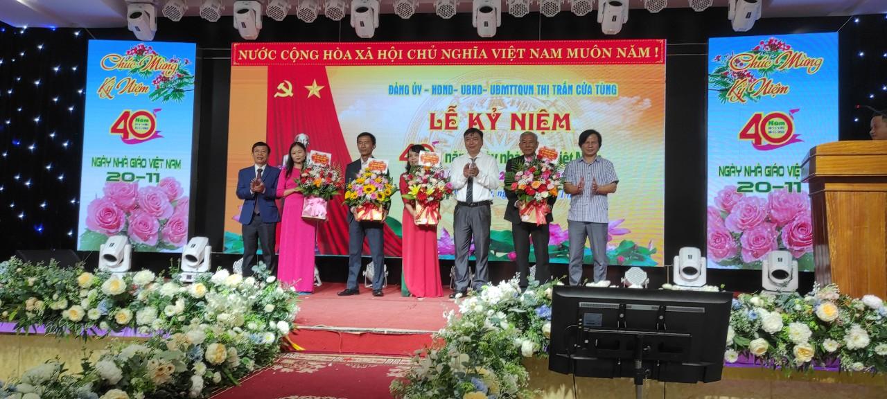 Thị trấn Cửa Tùng long trọng tổ chức Lễ kỷ niệm 40 năm ngày nhà giáo Việt Nam 20/11.